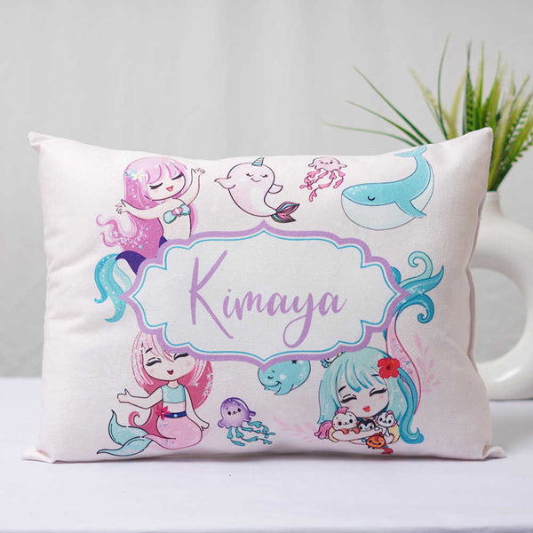 Personalized Little Mermaid Printed Pillow